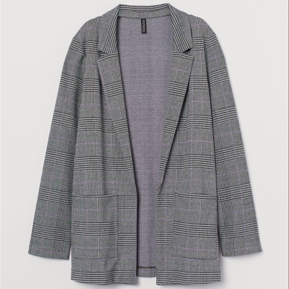 NWOT Plaid double breasted jacket